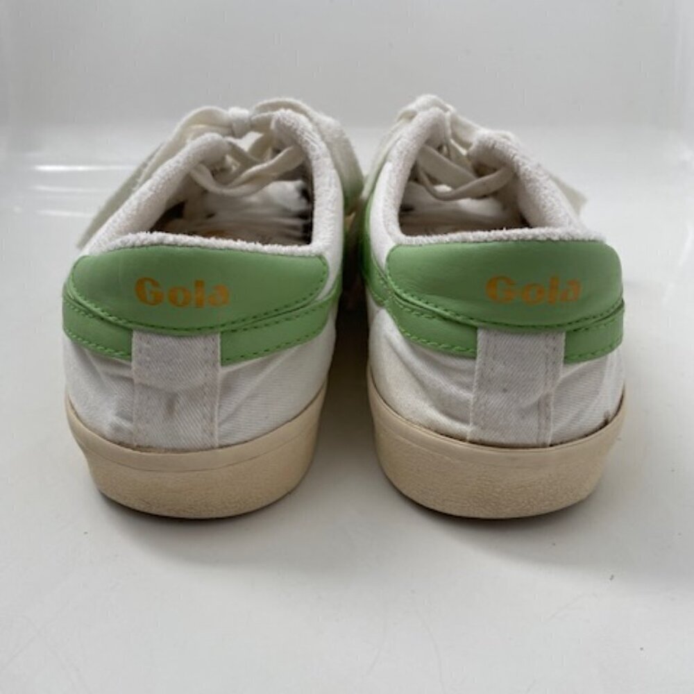 GOLA White Green Canvas Mark Cox Tennis Shoes Sneakers Sz 7 - Picture 7 of 13